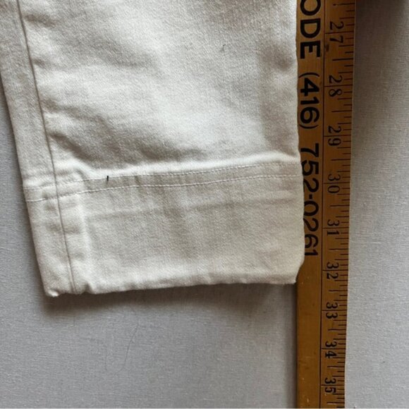 Nic + Zoe white stretchy pull on denim jeans Sz 4 - Picture 11 of 11